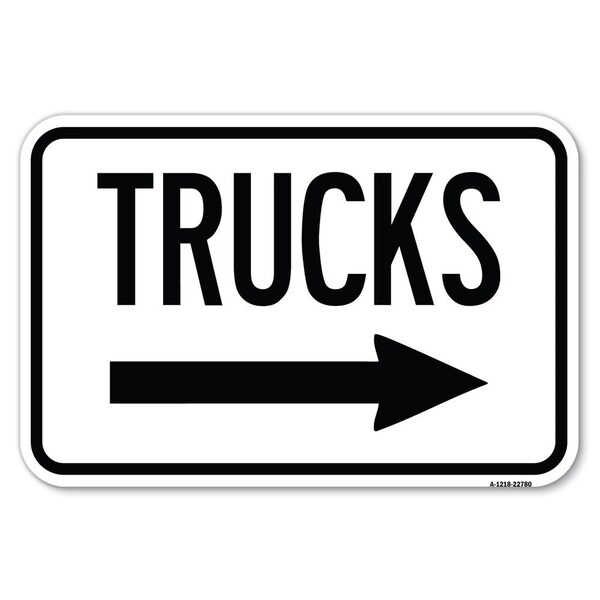 Safety Sign, 12 in Height, Aluminum, 18 in Length, 22780